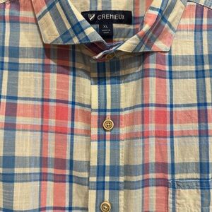 Daniel Cremieux Red and Blue Casual Button Down Shirt
